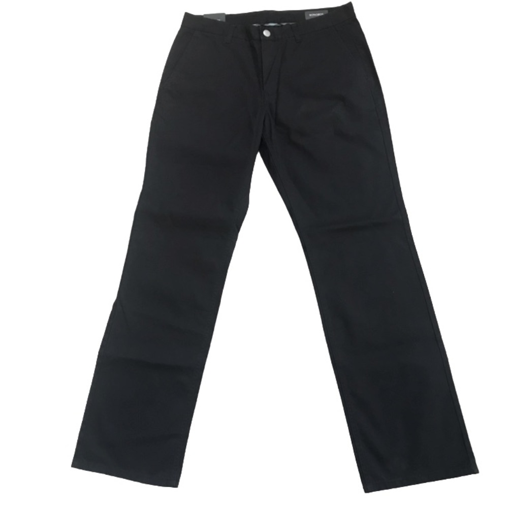 New Bonobos Straight Chino Navy Cotton Flat Front Business Casual Size 33 X 32